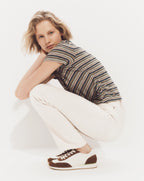 Veronica Beard Remus Striped T-Shirt - Multi Stripe