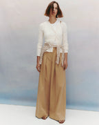 Pantalon à taille croisée Heron