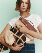Pochette en raphia Dash Veronica Beard
