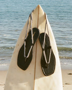 Veronica Beard Carmina Wrap Sandal - Black/Coconut