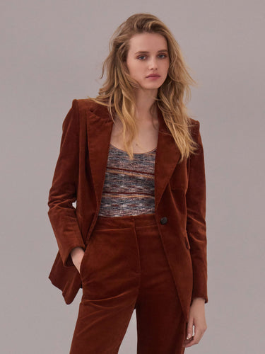 Veste Livvy en velours côtelé avec Dickey