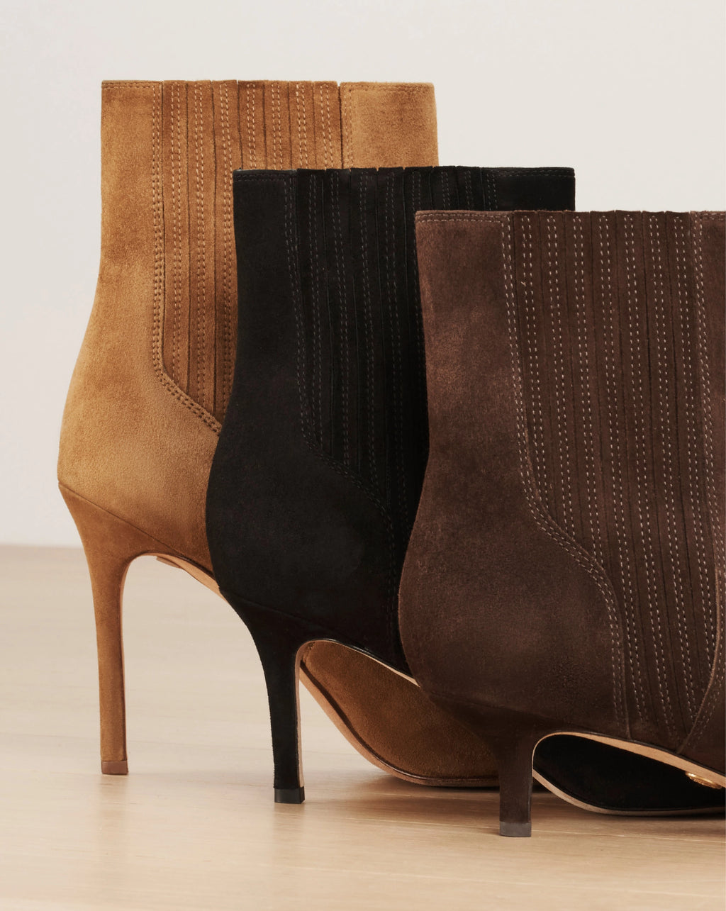 Veronica Beard Lisa Stiletto Mid-Heel Ankle Boot - Chestnut