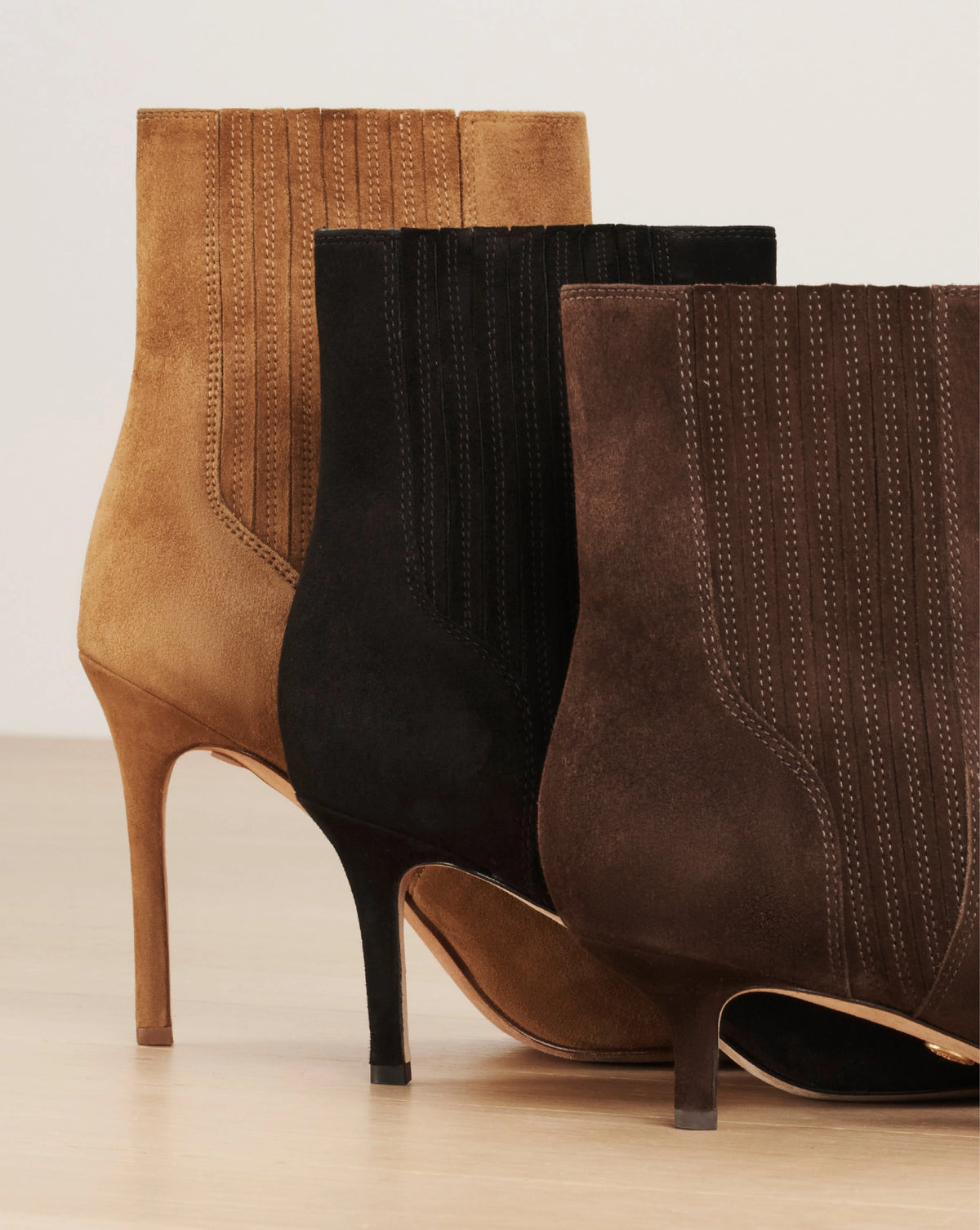 Veronica Beard Lisa Stiletto Mid-Heel Ankle Boot - Chestnut