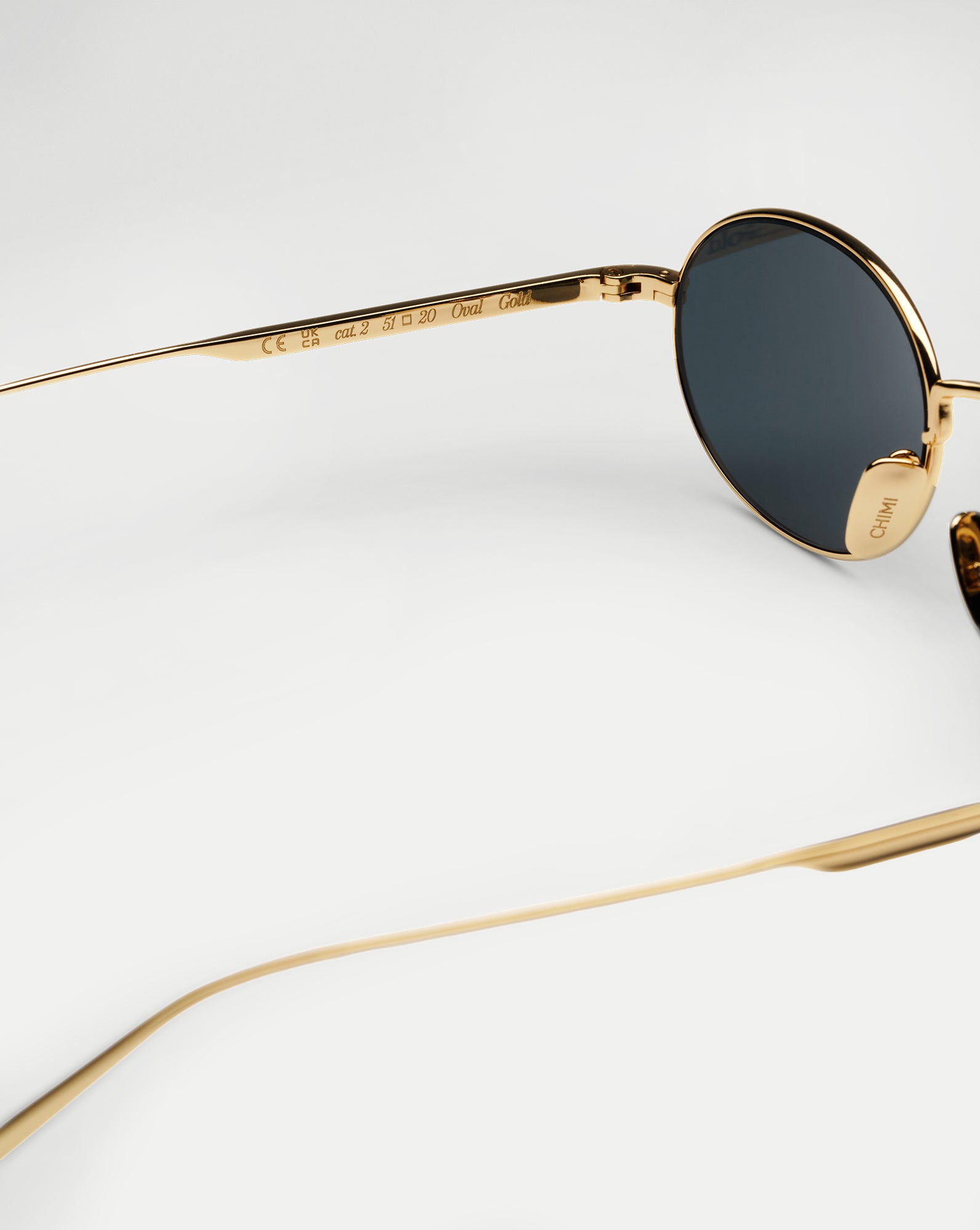 Veronica Beard CC Titan Oval Sunglasses - Gold