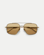 Veronica Beard CC Titan Aviator Sunglasses - Gold