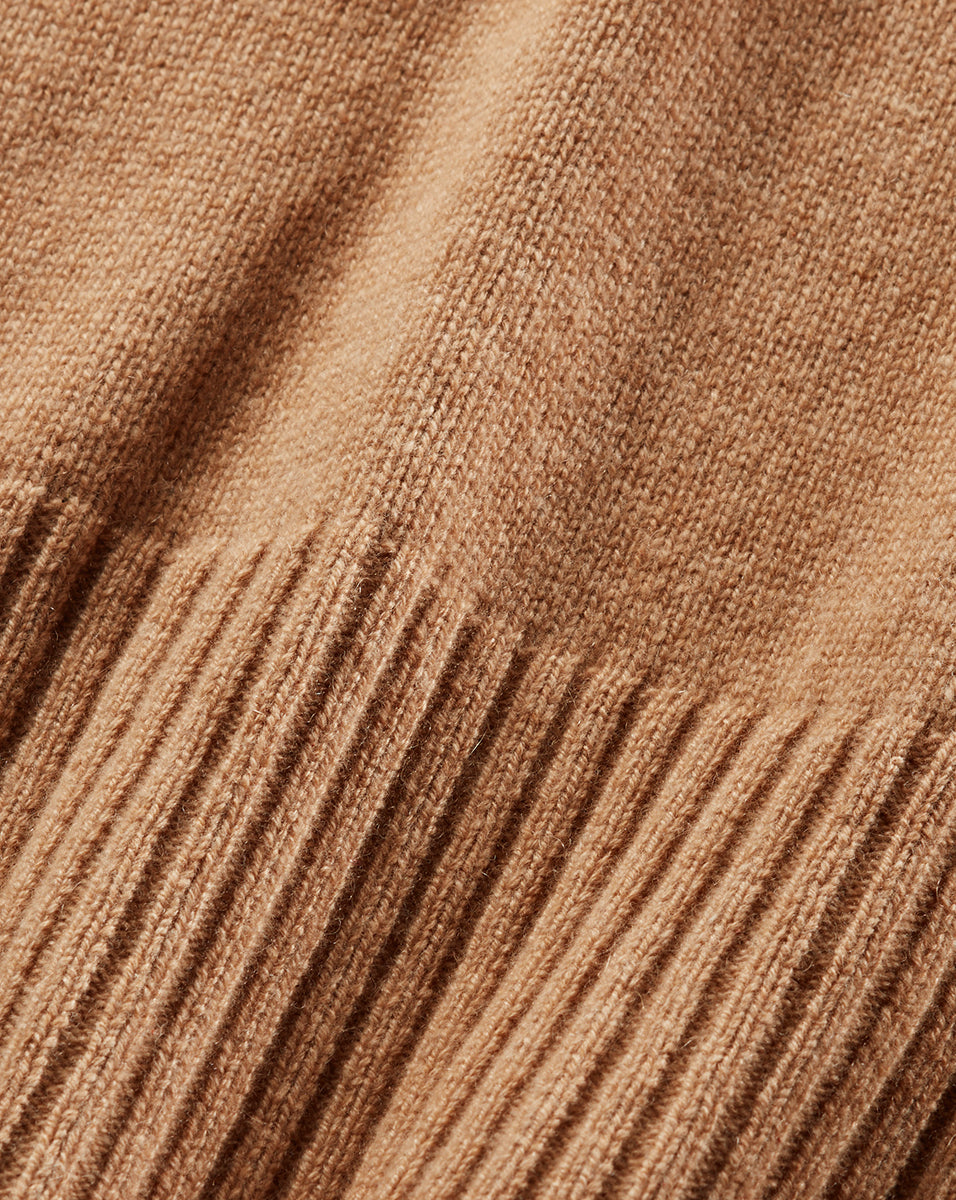 Veronica Beard Mazzy Cashmere Sleeveless Sweater - Camel