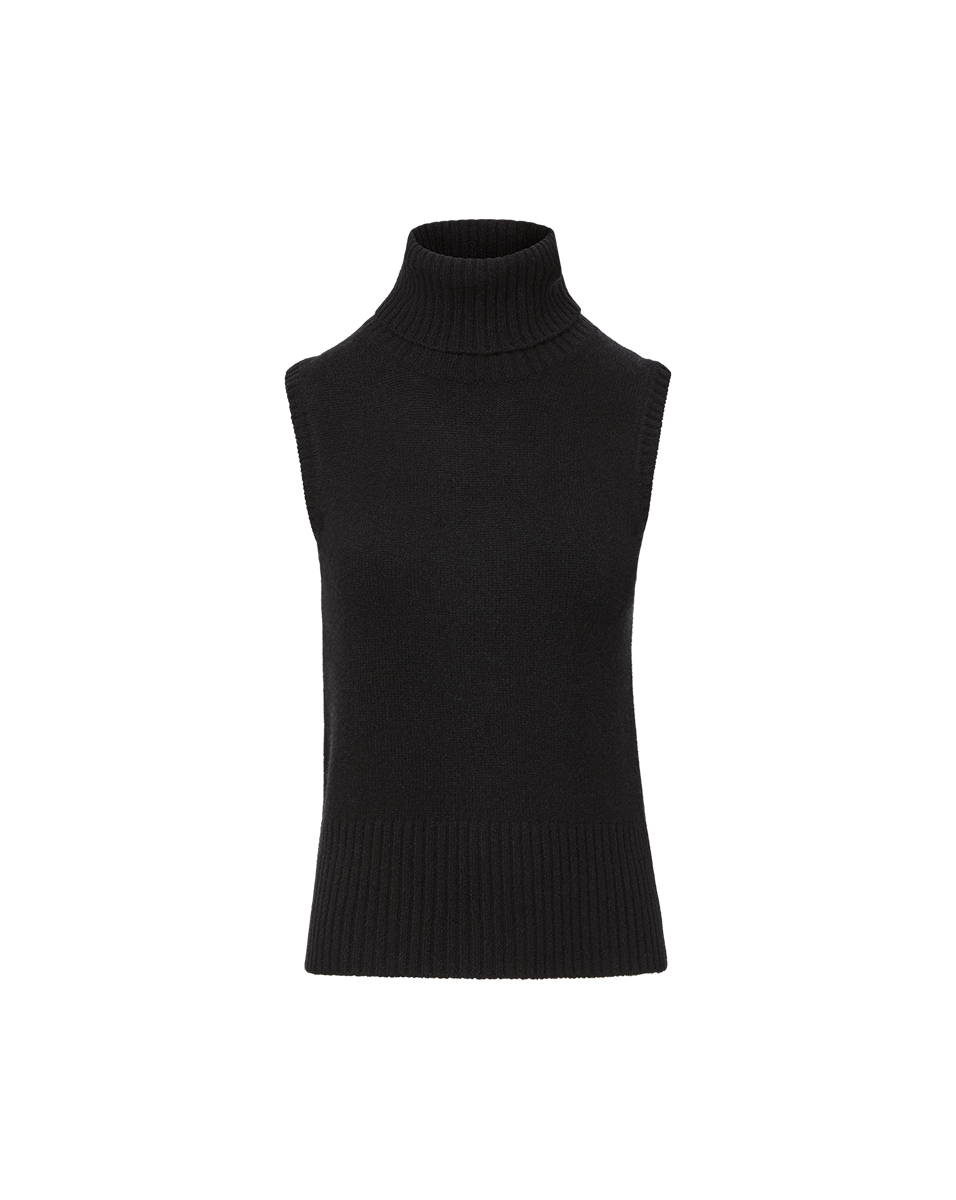 Veronica Beard Mazzy Cashmere Sleeveless Sweater - Black
