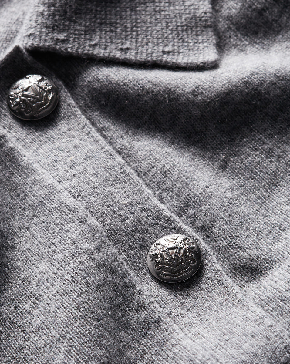 Veronica Beard Cheshire Cashmere Cardigan - Heather Grey