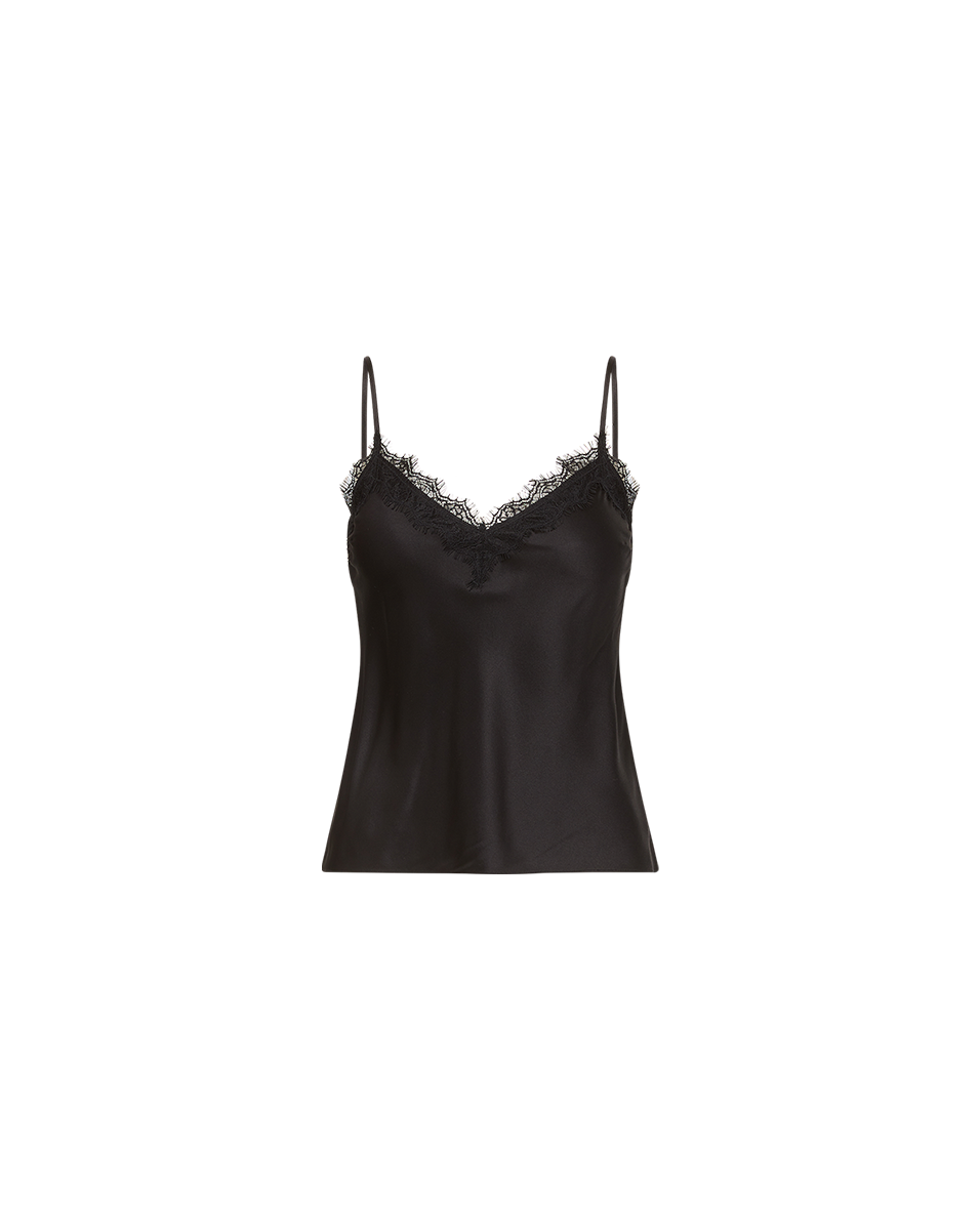 Veronica Beard Ciarlo Lace-Trim Top - Black