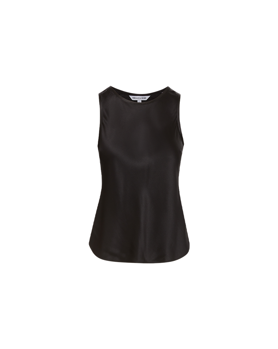 Veronica Beard Sabrina Stretch-Silk Tank - Black