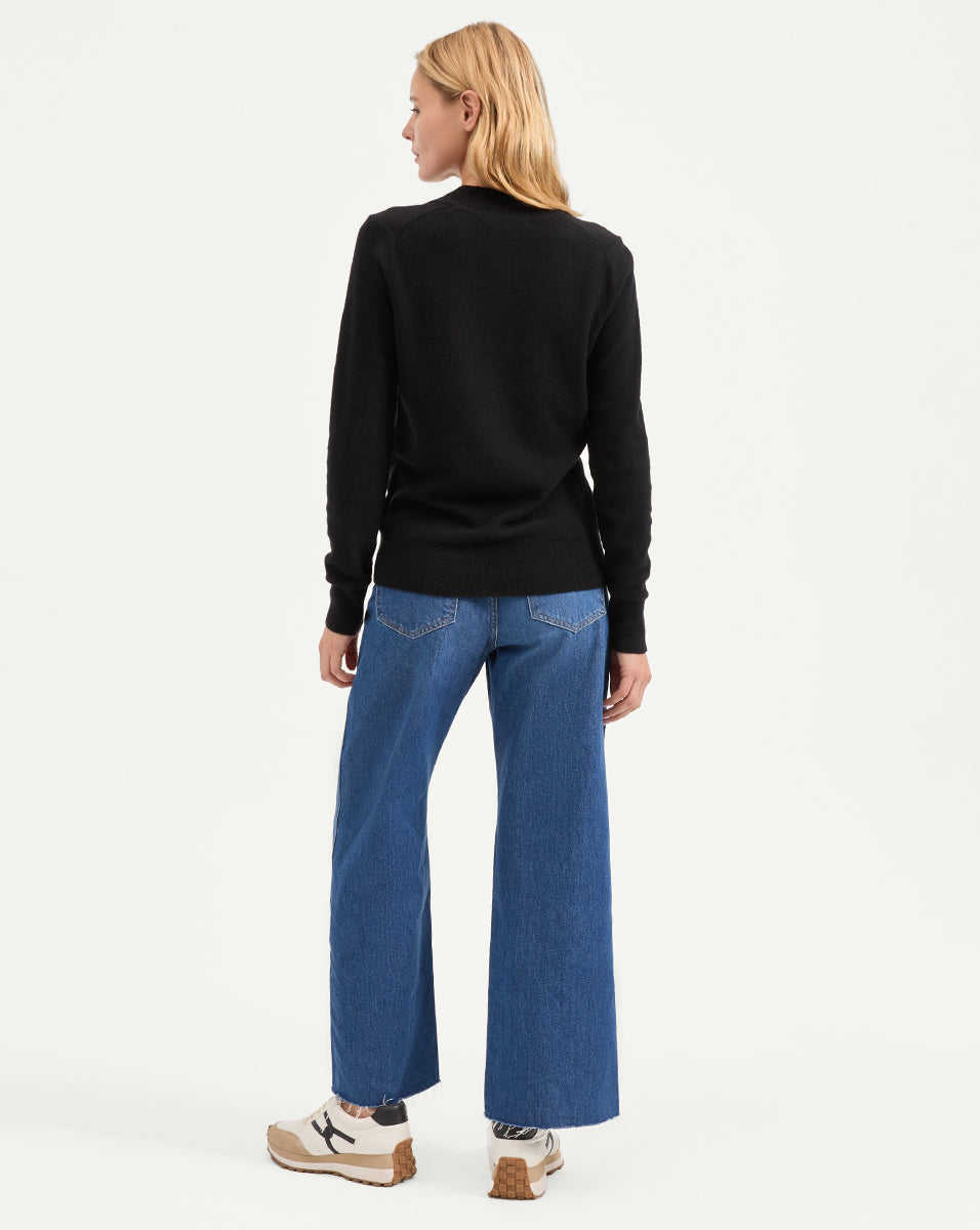 Veronica Beard Coleta Cashmere Sweater - Black