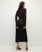 Veronica Beard Coleta V-Neck Cashmere Sweater - Dark Chocolate