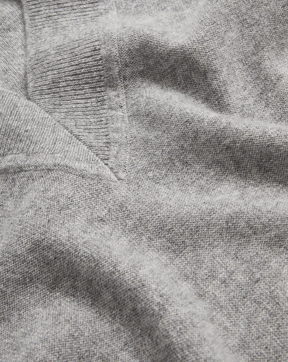Veronica Beard Coleta Cashmere Sweater - Heather Grey