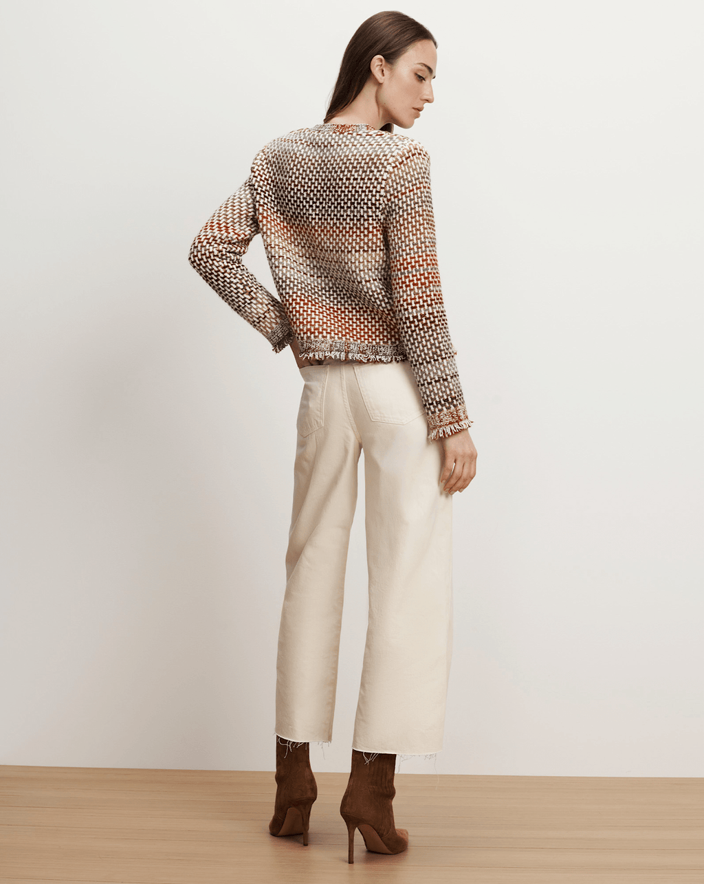 Veronica Beard Sariyah Knit Jacket - Red Multi