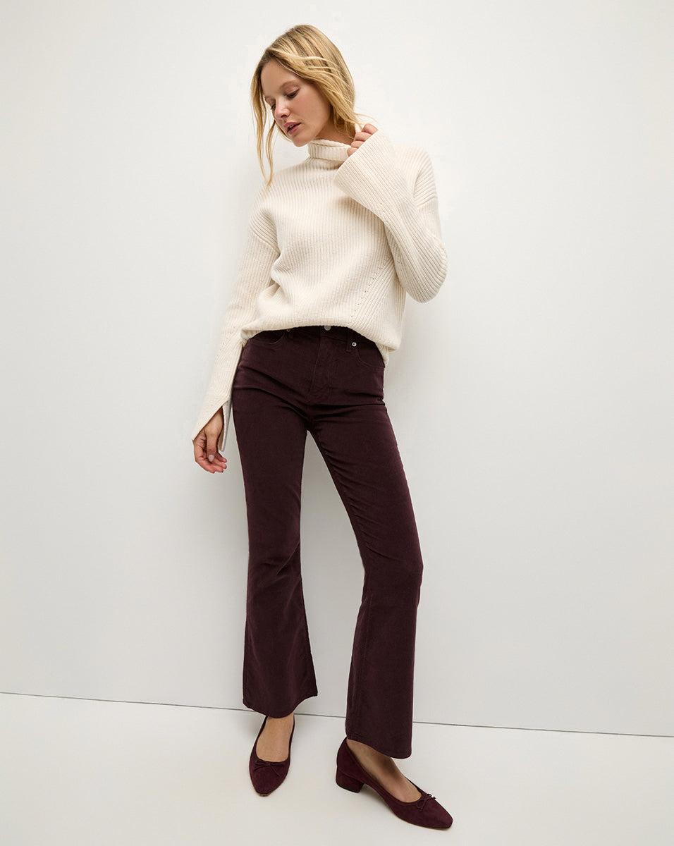 Veronica Beard Cecile Suede Ballet Pump - Acai