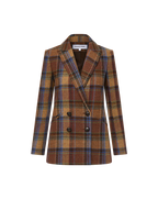 Veronica Beard Oria Wool Dickey Jacket - Russet Multi