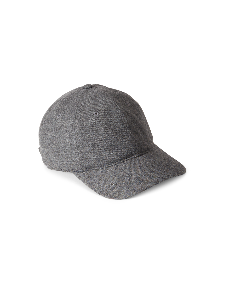 Veronica Beard Flannel Baseball Cap - Heather Grey
