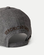 Veronica Beard Flannel Baseball Cap - Heather Grey