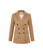 Veronica Beard Ellette Italian Camel Hair Dickey Jacket - Camel