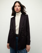 Veronica Beard Ellette Luxe Cashmere Dickey Jacket - Navy