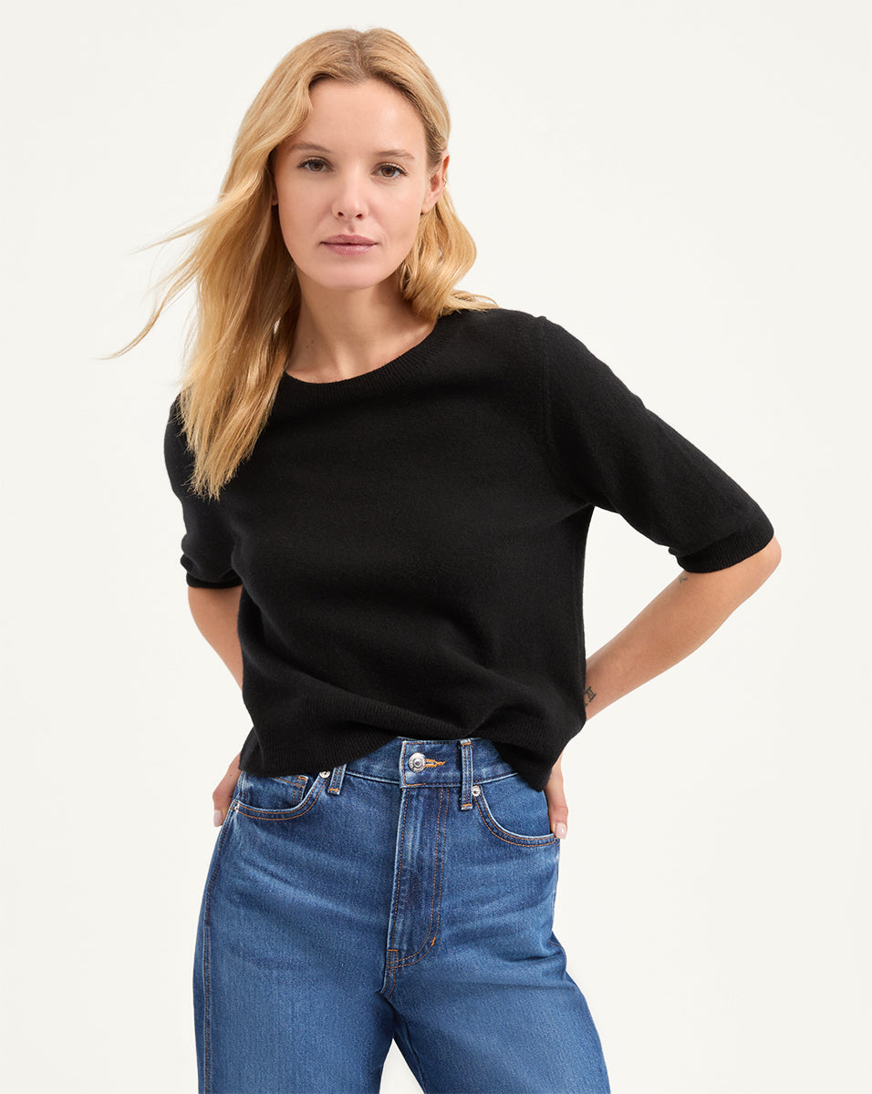 Veronica Beard Shana Cashmere Sweater - Black