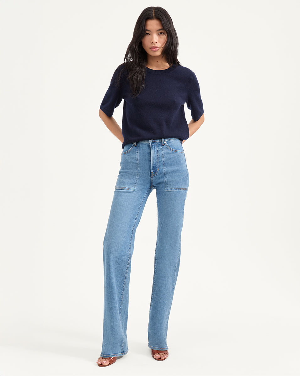 Veronica Beard Shana Cashmere Sweater - Navy