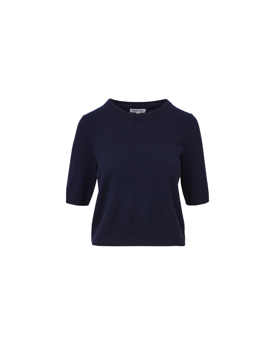 Veronica Beard Shana Cashmere Sweater Navy