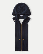 Veronica Beard Cashmere Hoodie Dickey - Navy