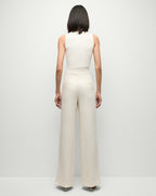 Veronica Beard Sid Crew-Neck Knit Tank Top - Off-White