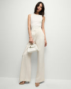 Veronica Beard Sid Crew-Neck Knit Tank Top - Off-White