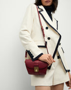 Veronica Beard Small Crest Lock Trap Bag