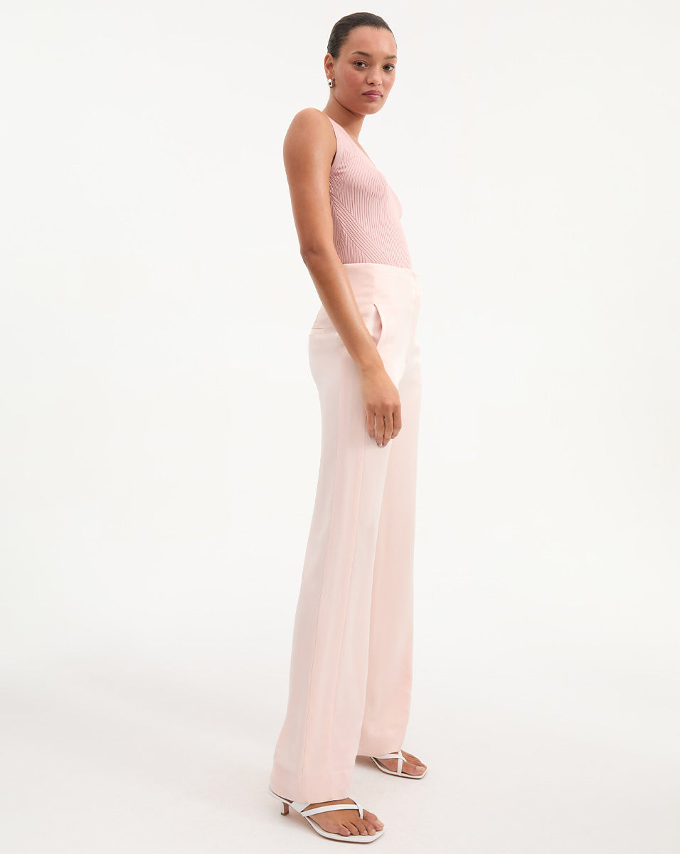 Veronica Beard Sid Knit Tank Top - Pink Clay