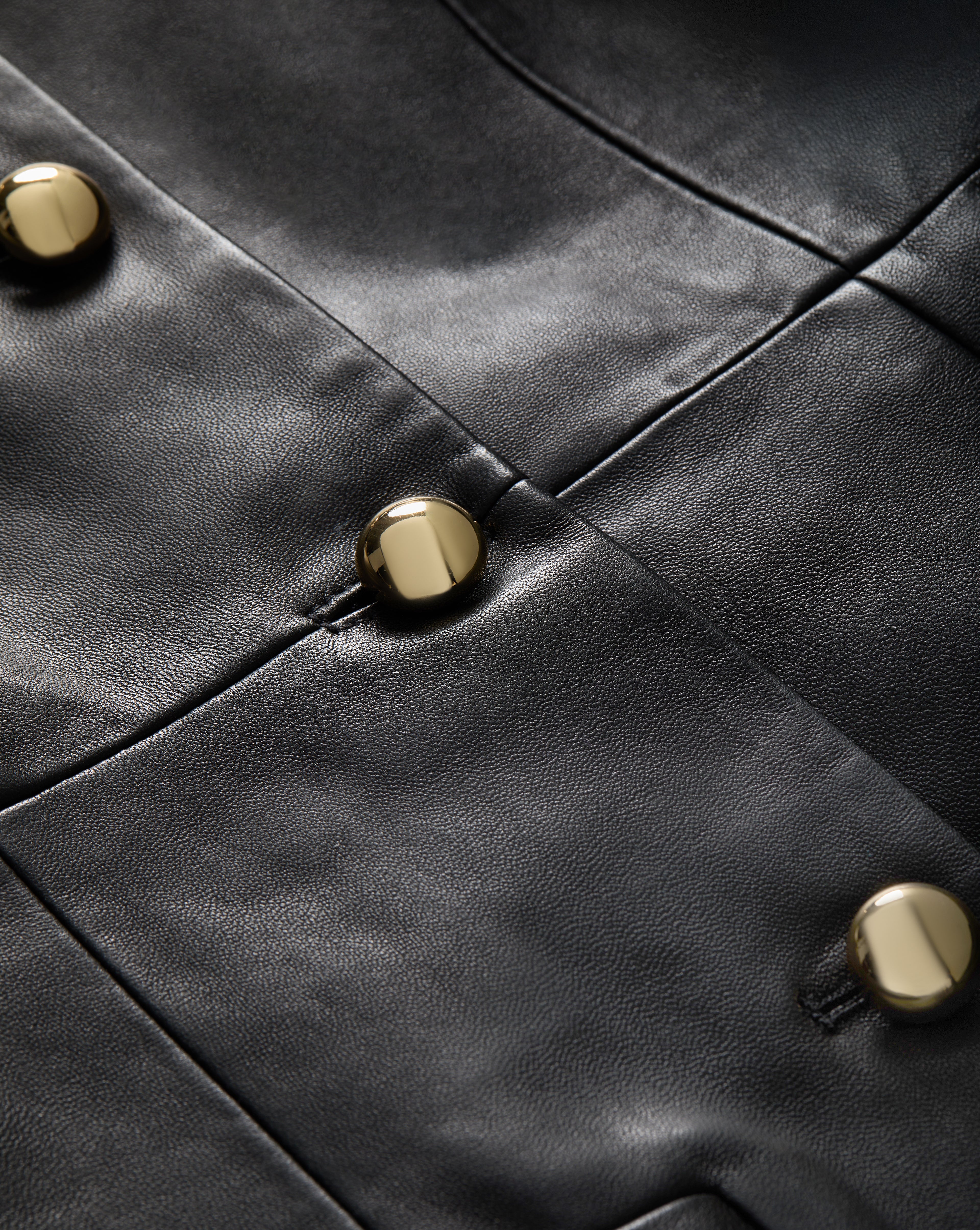Veronica Beard Paige Leather Dress - Black