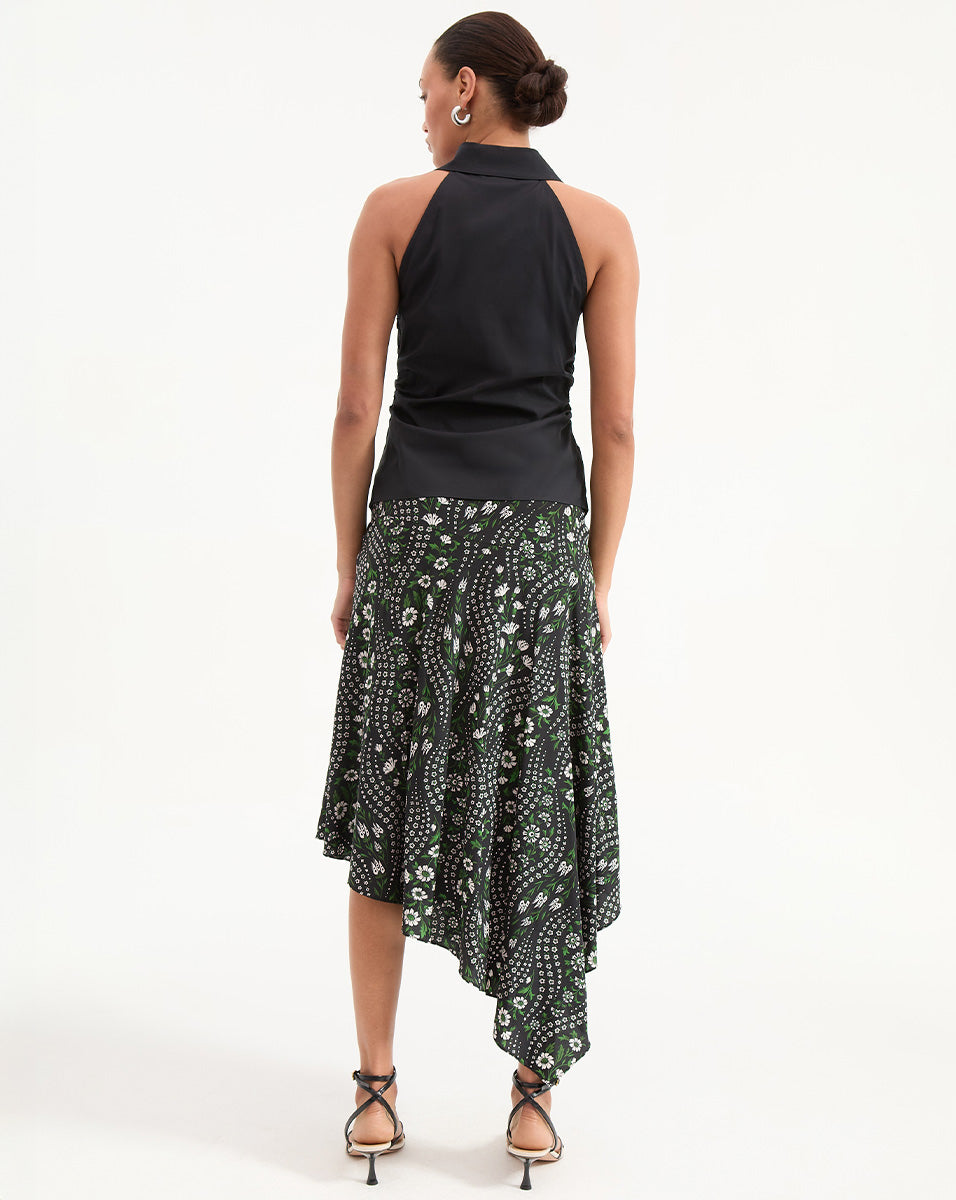 Veronica Beard Regina Sleeveless Button-Down Shirt - Black