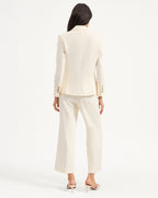 Veronica Beard Terre Cropped Dickey Jacket - Off-White