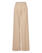 Veronica Beard Marbeau Wide-Leg Pant (Copy for testing) - Stone Khaki