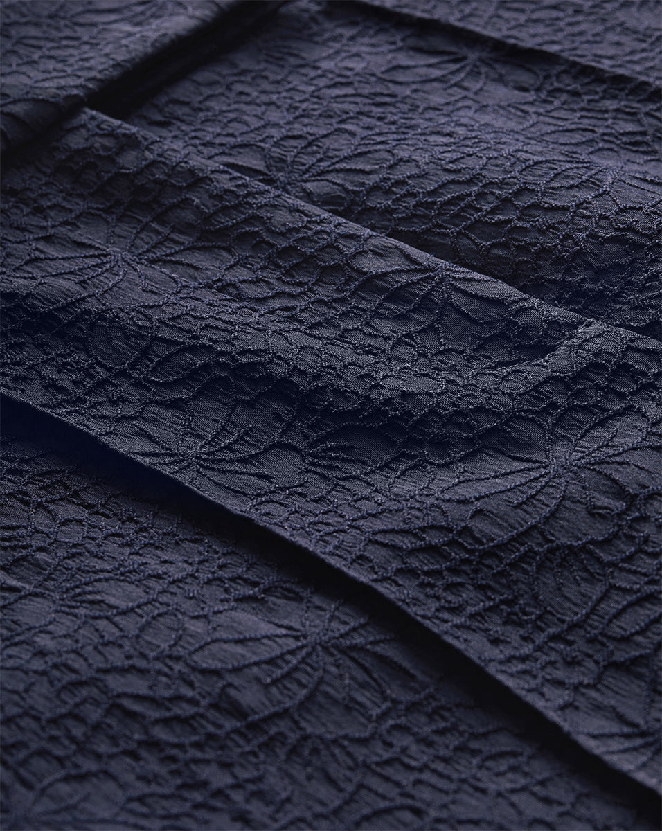 Veronica Beard Dell Jacquard Pant - Navy