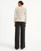 Veronica Beard Ceriani Knit Jacket - Off-White/Black