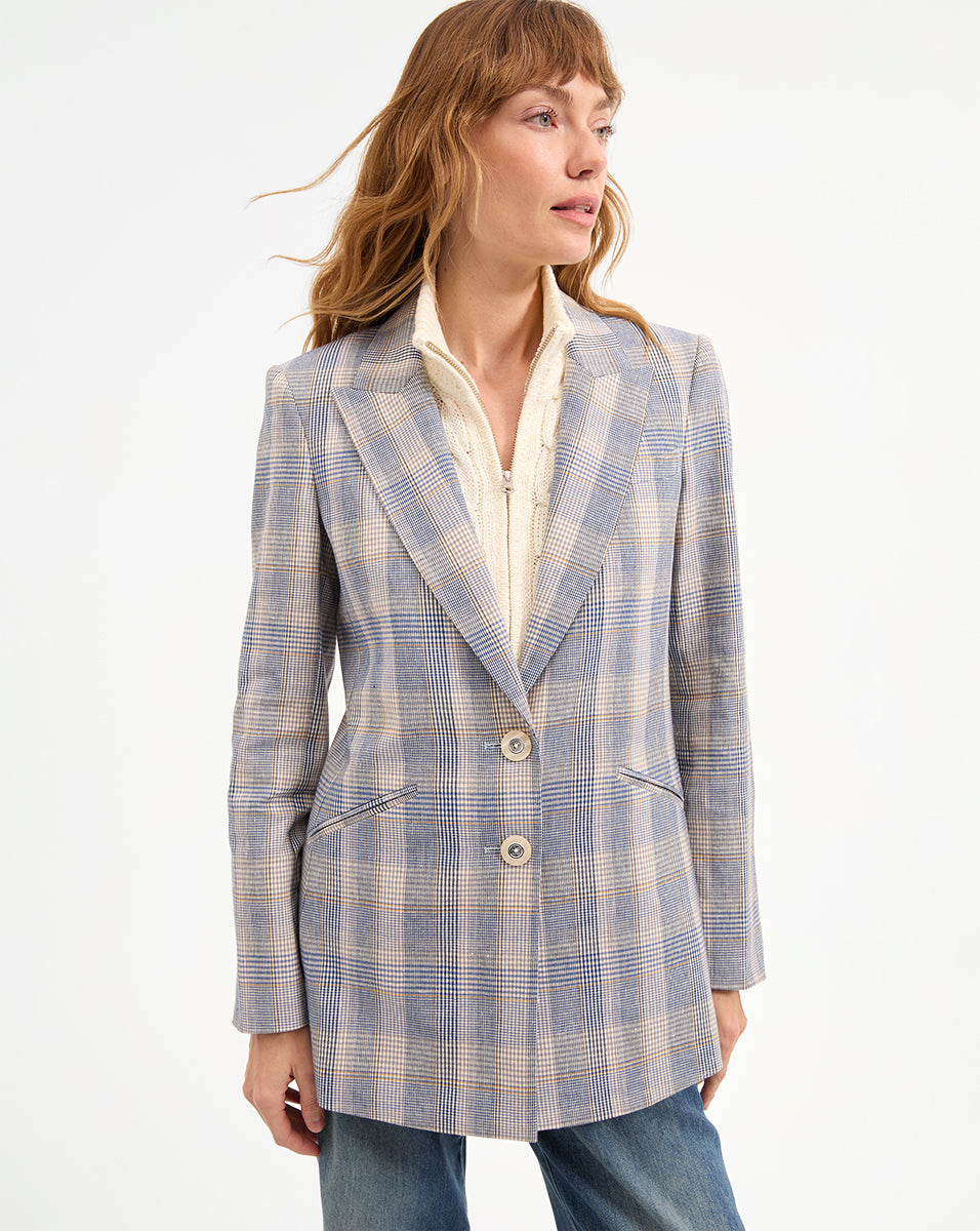 Veronica Beard Radia Silk-Linen Dickey
