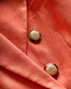 Veronica Beard Miller Stretch-Linen Dickey Jacket - Persimmon
