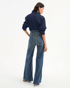 Veronica Beard Gil Linen Shirt - Navy