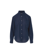 Veronica Beard Gil Linen Shirt - Navy