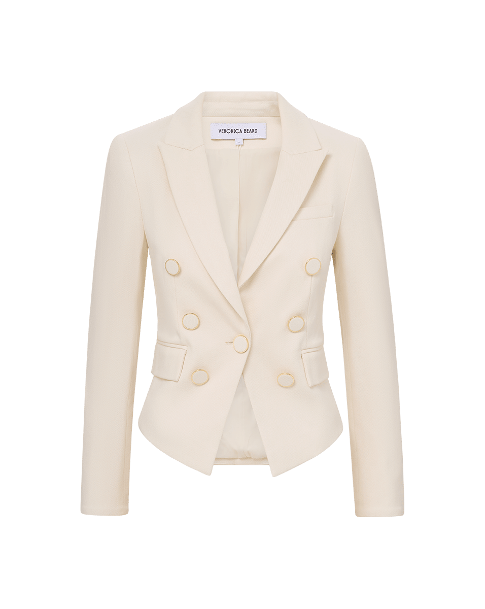 Veronica Beard Diego Cotton Dickey Jacket - Ecru