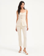 Veronica Beard Kimra Pant - Ecru
