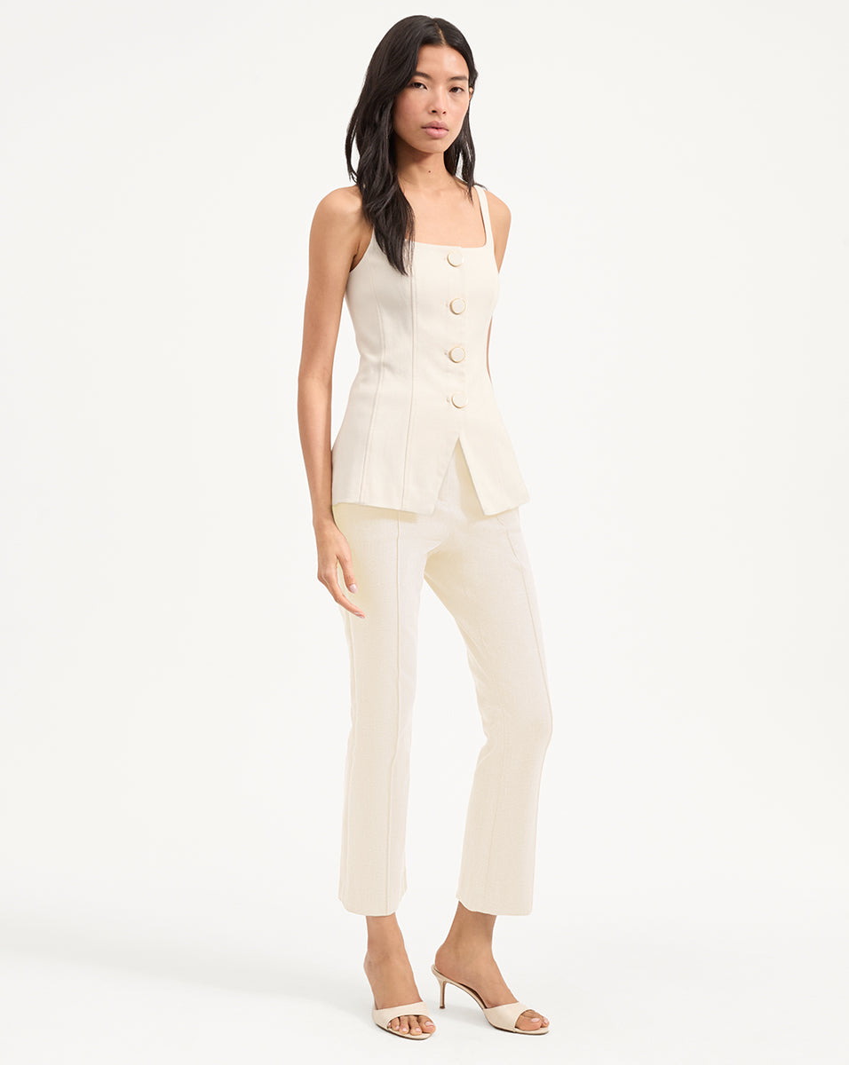 Veronica Beard Kimra Pant - Ecru