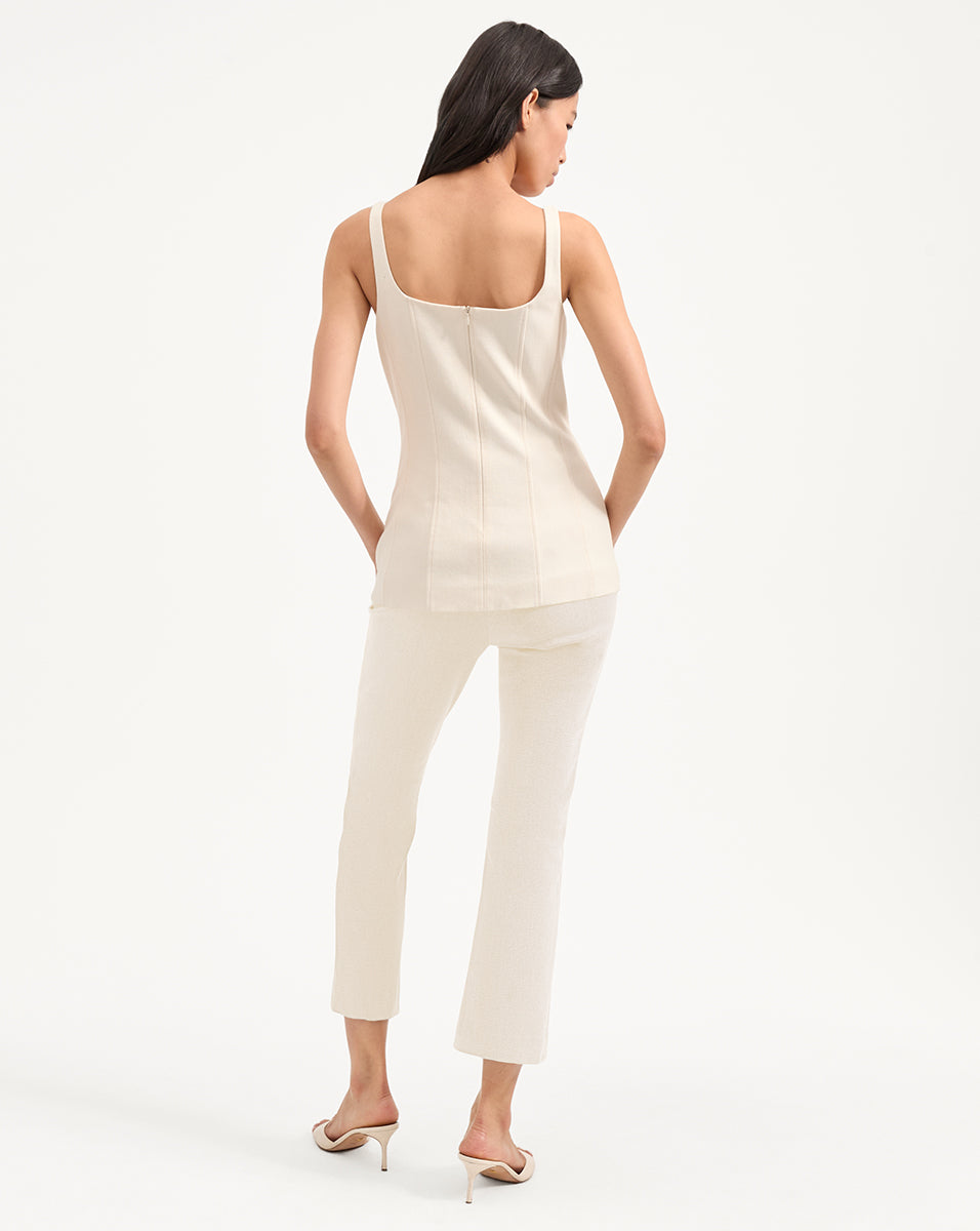 Veronica Beard Kimra Pant - Ecru