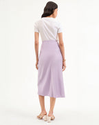 Veronica Beard Clover Stretch-Silk Slip Skirt - Soft Lilac