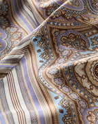Veronica Beard Grigore Silk Pant - Stone Khaki Multi