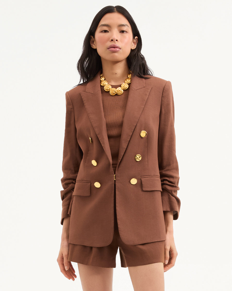 Veronica Beard Beacon Dickey Jacket - Light Chicory
