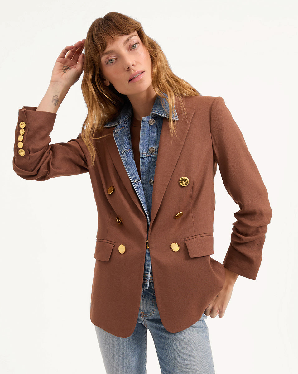 Veronica Beard Beacon Dickey Jacket - Light Chicory